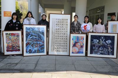 我校组织学生参加中国-东盟大学生文化艺术(书画作品)活动